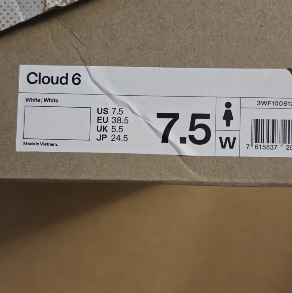 On Running Walking Sneakers Women Cloud 6 Size 7.5 - Picture 2 of 9